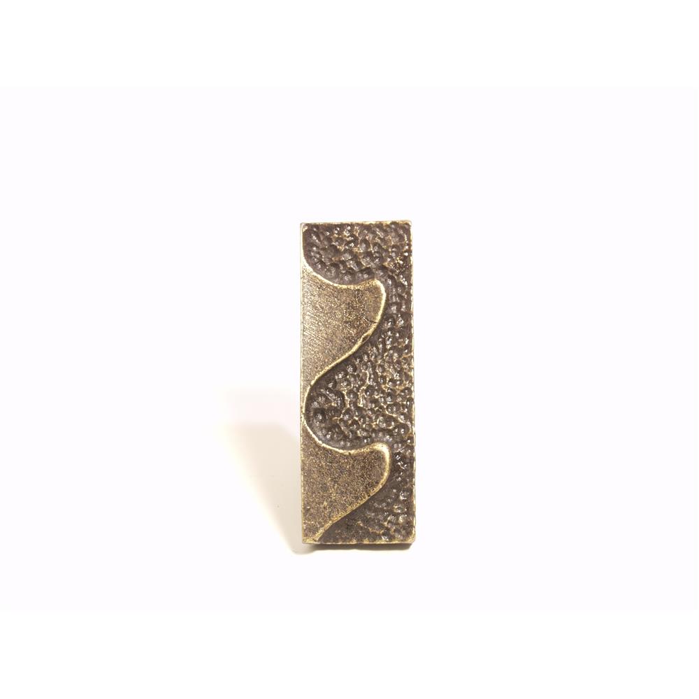 Emenee OR363-AC O Premier Collection Wave Facing Left 2 inch x 3/4 inch in Antique Matte Copper Hammered Series